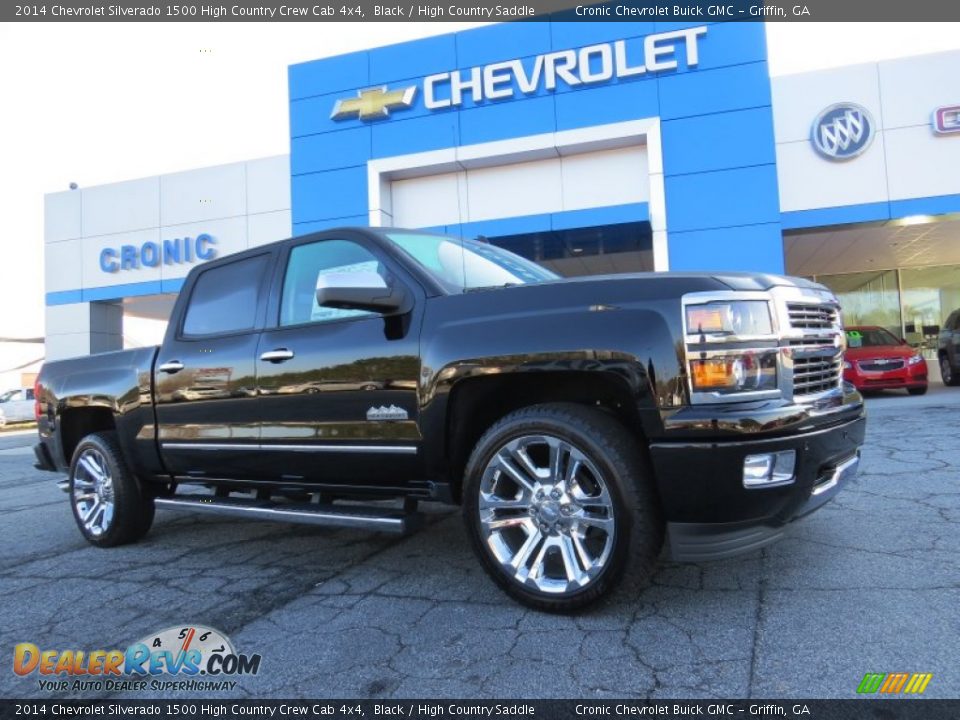 2014 Chevrolet Silverado 1500 High Country Crew Cab 4x4 Black / High Country Saddle Photo #1