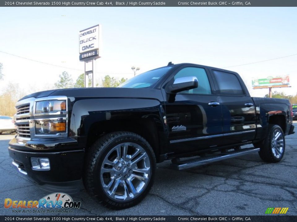 2014 Chevrolet Silverado 1500 High Country Crew Cab 4x4 Black / High Country Saddle Photo #3