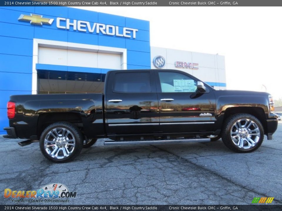 2014 Chevrolet Silverado 1500 High Country Crew Cab 4x4 Black / High Country Saddle Photo #8