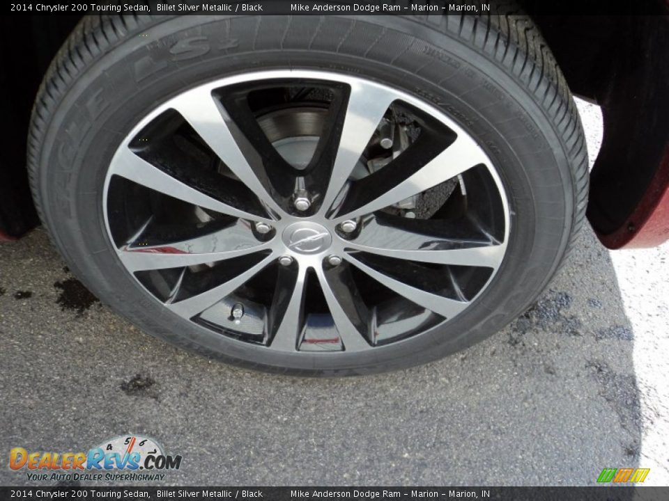2014 Chrysler 200 Touring Sedan Billet Silver Metallic / Black Photo #10