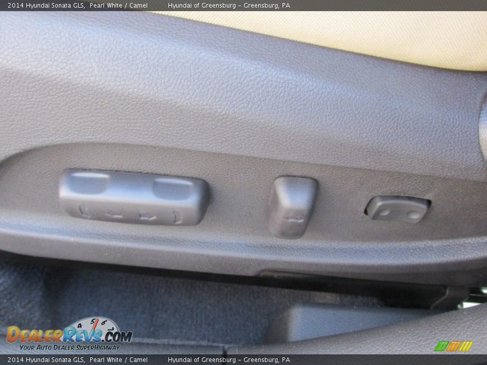 2014 Hyundai Sonata GLS Pearl White / Camel Photo #9