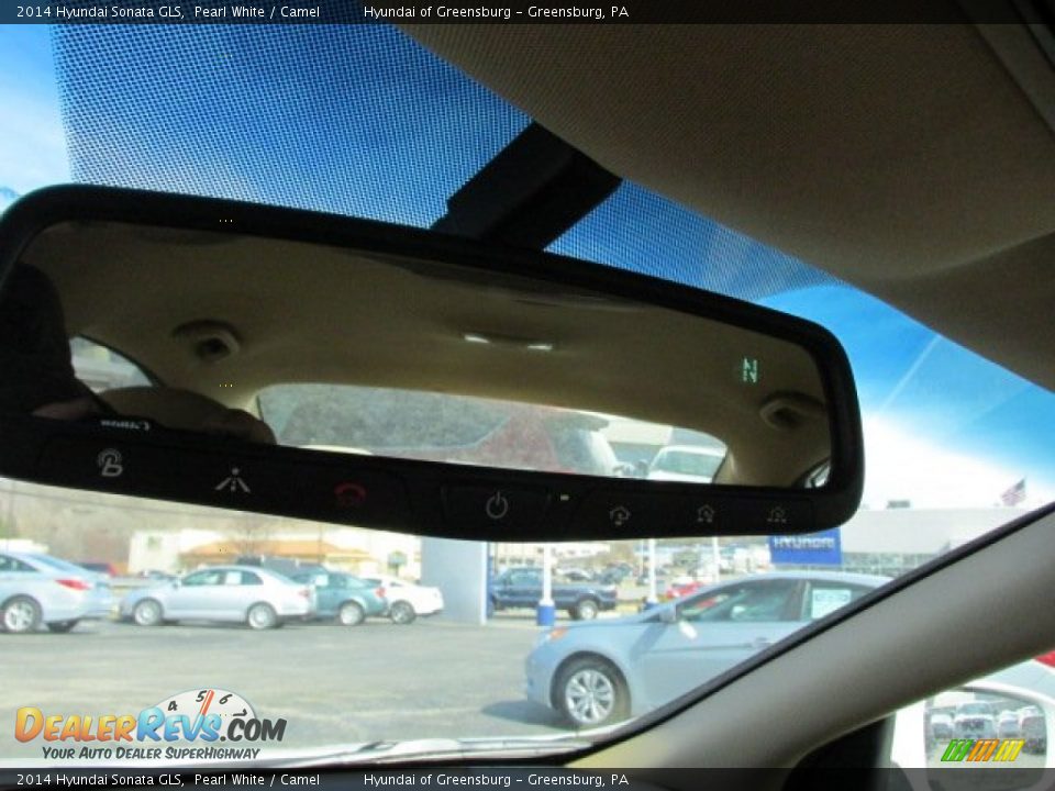 2014 Hyundai Sonata GLS Pearl White / Camel Photo #10