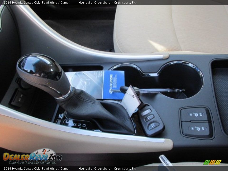 2014 Hyundai Sonata GLS Pearl White / Camel Photo #13