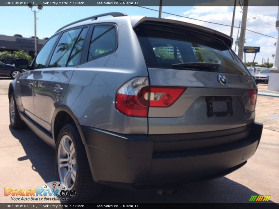 2004 BMW X3 3.0i Silver Grey Metallic / Black Photo #3
