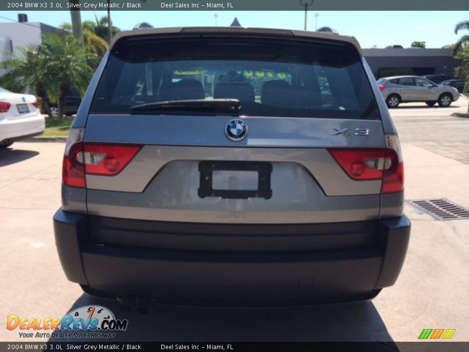 2004 BMW X3 3.0i Silver Grey Metallic / Black Photo #4