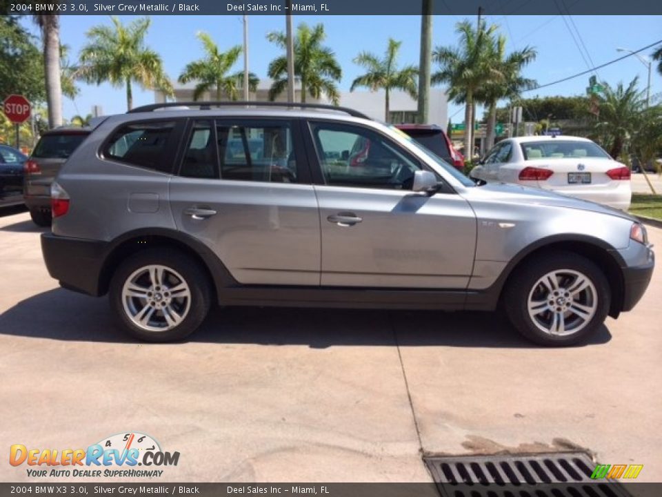 2004 BMW X3 3.0i Silver Grey Metallic / Black Photo #6