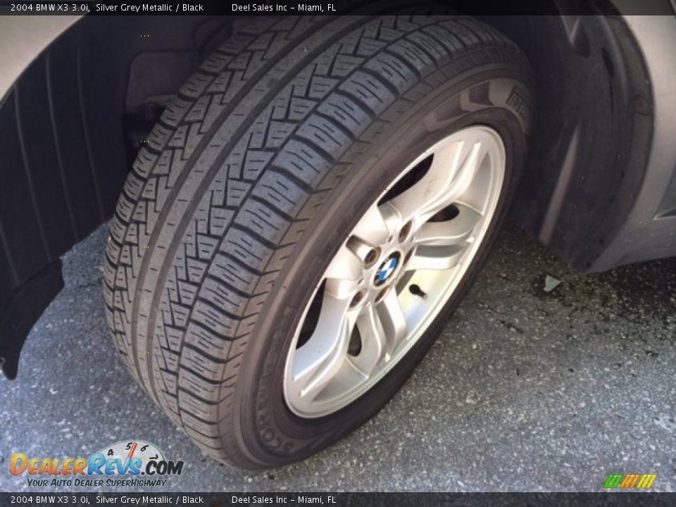 2004 BMW X3 3.0i Silver Grey Metallic / Black Photo #13
