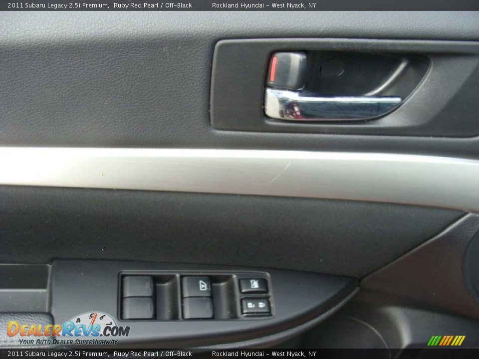2011 Subaru Legacy 2.5i Premium Ruby Red Pearl / Off-Black Photo #8