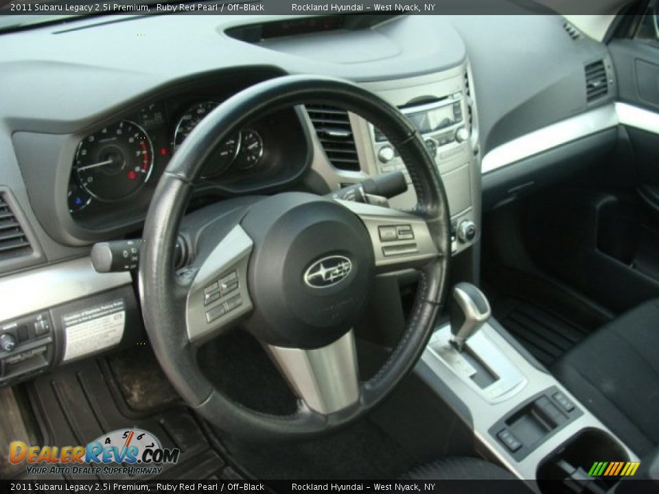 2011 Subaru Legacy 2.5i Premium Ruby Red Pearl / Off-Black Photo #9