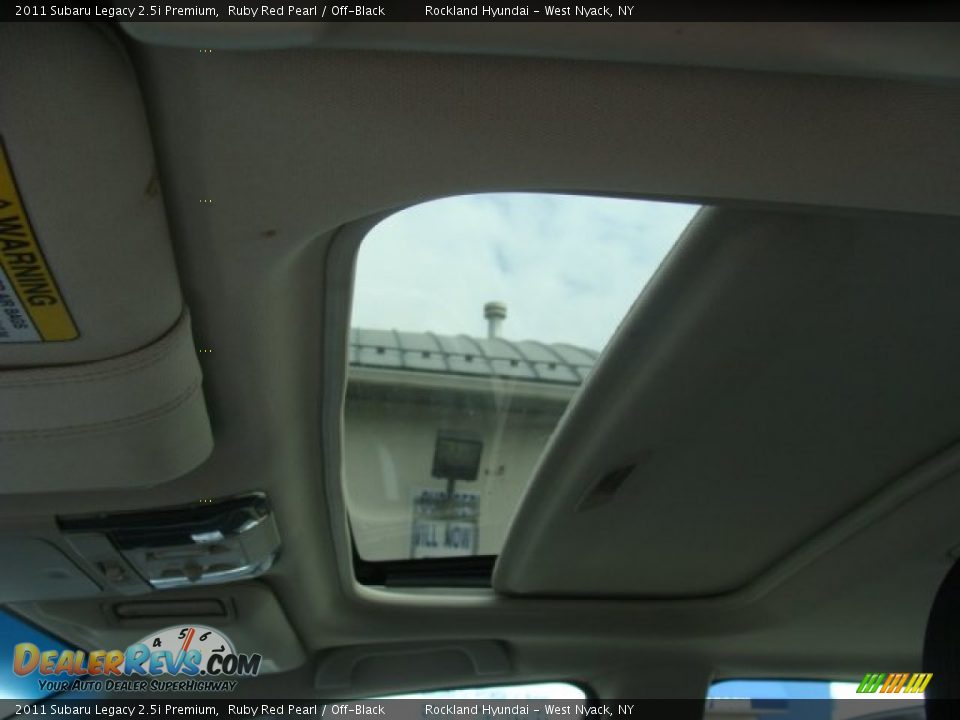 2011 Subaru Legacy 2.5i Premium Ruby Red Pearl / Off-Black Photo #11