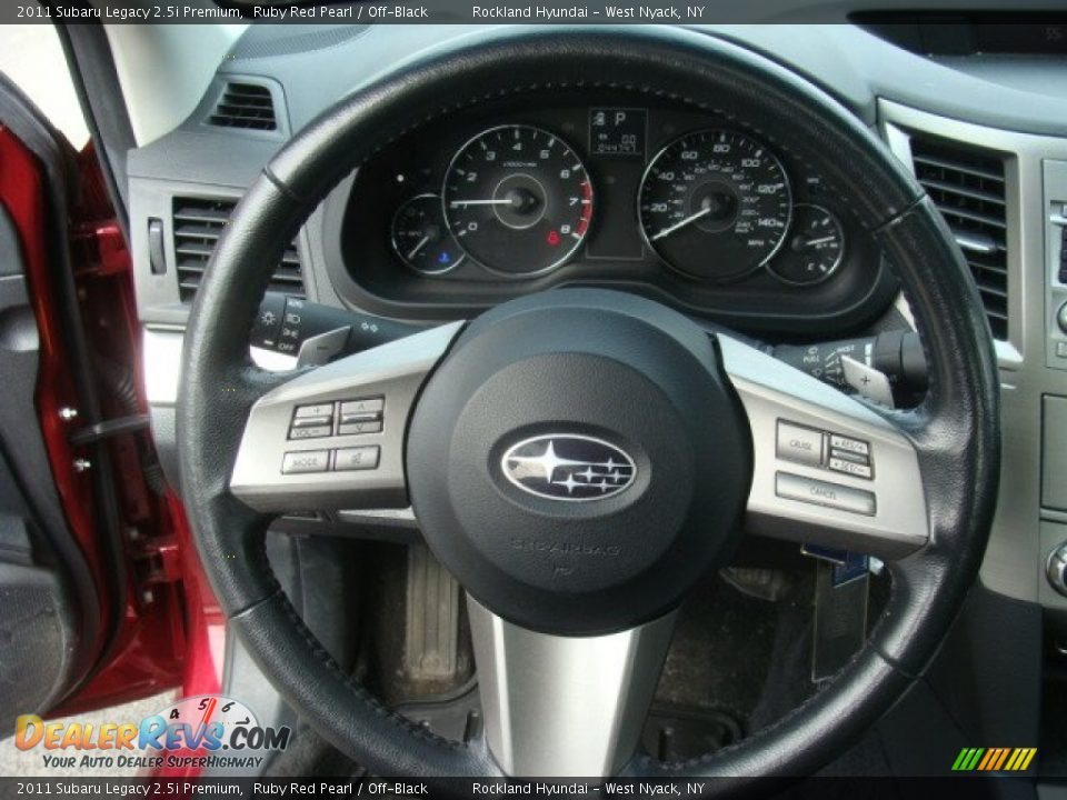 2011 Subaru Legacy 2.5i Premium Ruby Red Pearl / Off-Black Photo #14