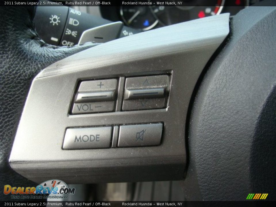 2011 Subaru Legacy 2.5i Premium Ruby Red Pearl / Off-Black Photo #15