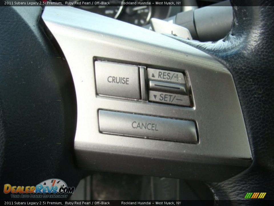 2011 Subaru Legacy 2.5i Premium Ruby Red Pearl / Off-Black Photo #16