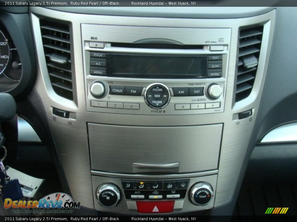 2011 Subaru Legacy 2.5i Premium Ruby Red Pearl / Off-Black Photo #18