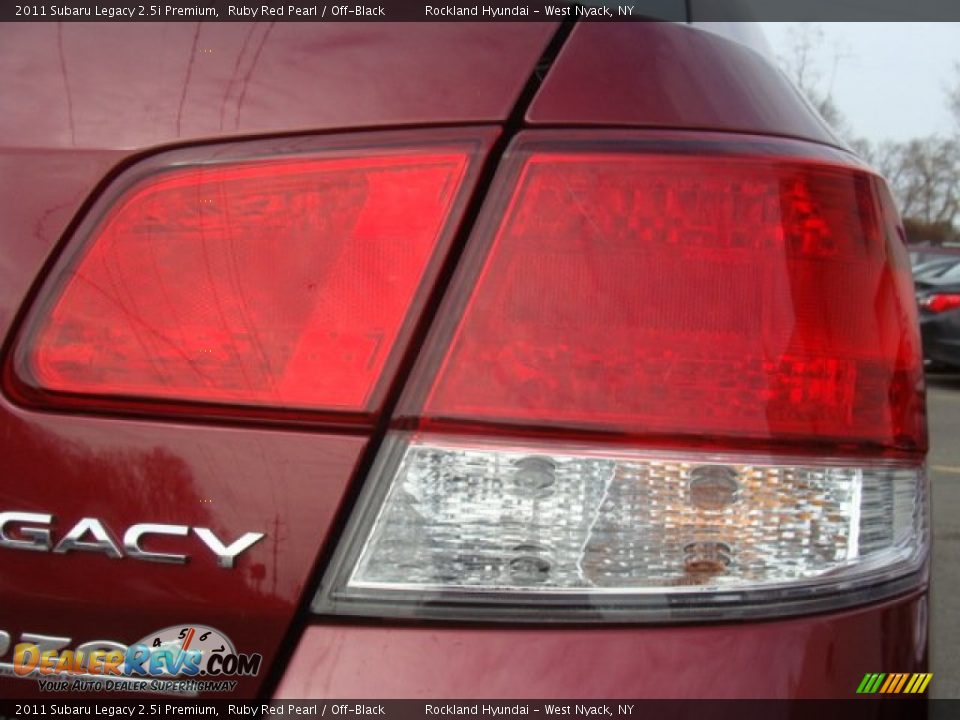 2011 Subaru Legacy 2.5i Premium Ruby Red Pearl / Off-Black Photo #22