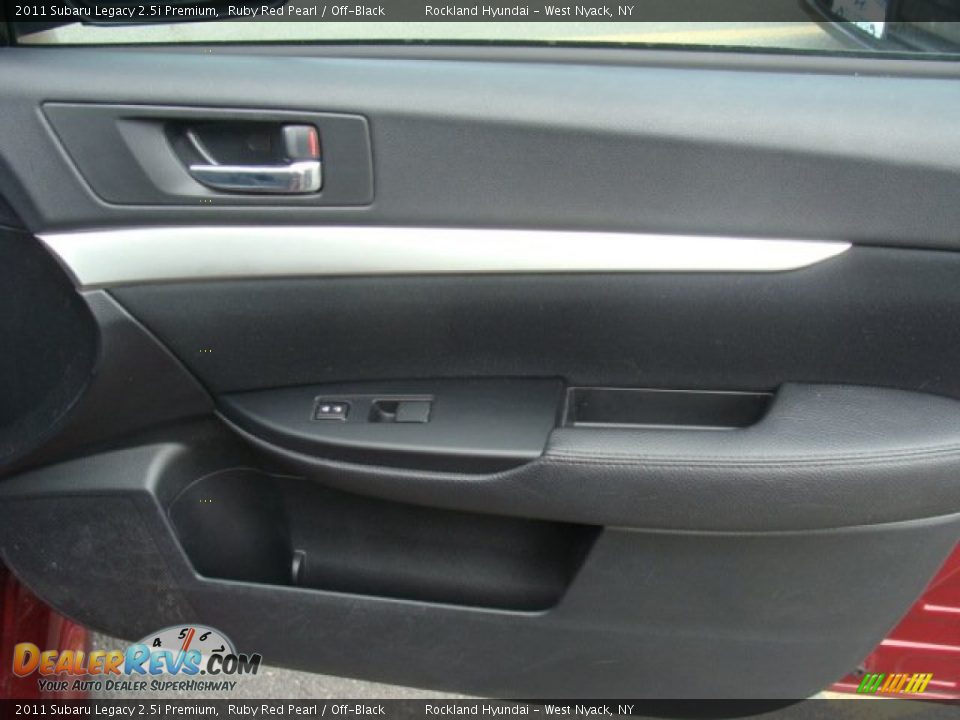 2011 Subaru Legacy 2.5i Premium Ruby Red Pearl / Off-Black Photo #24