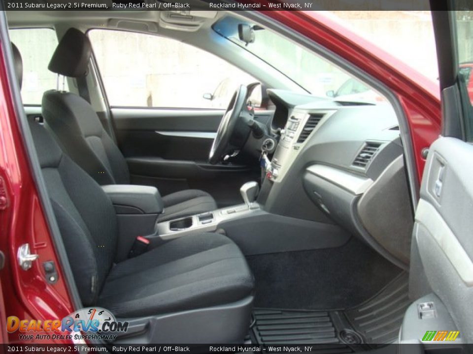 2011 Subaru Legacy 2.5i Premium Ruby Red Pearl / Off-Black Photo #26