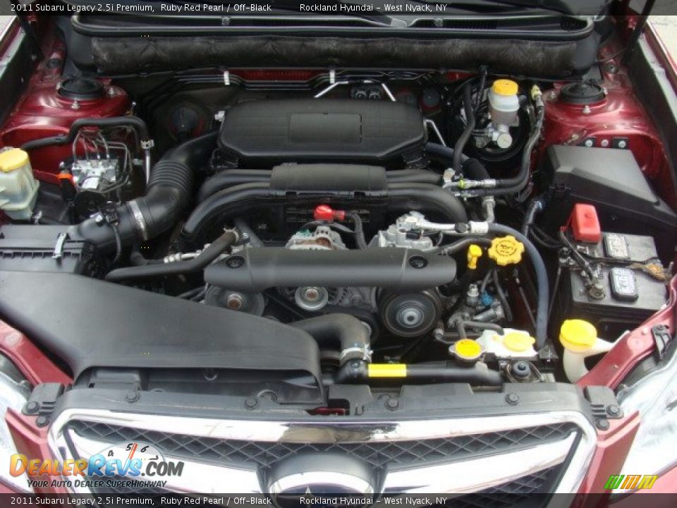 2011 Subaru Legacy 2.5i Premium Ruby Red Pearl / Off-Black Photo #29