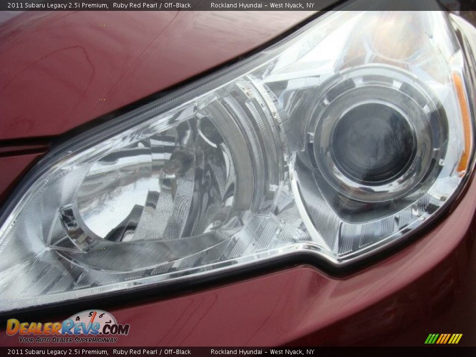 2011 Subaru Legacy 2.5i Premium Ruby Red Pearl / Off-Black Photo #30