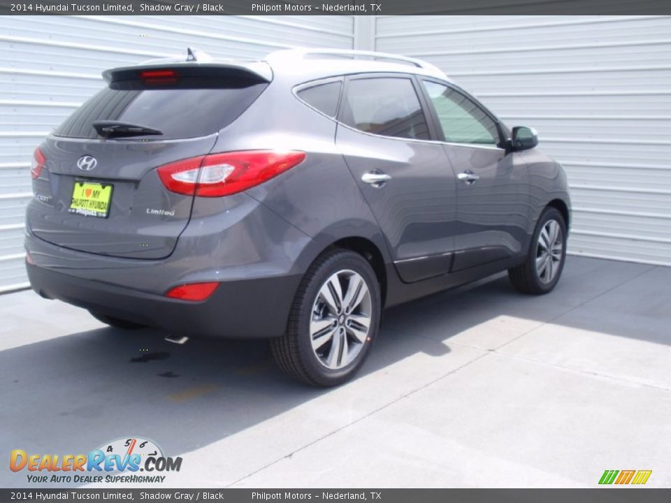 2014 Hyundai Tucson Limited Shadow Gray / Black Photo #4
