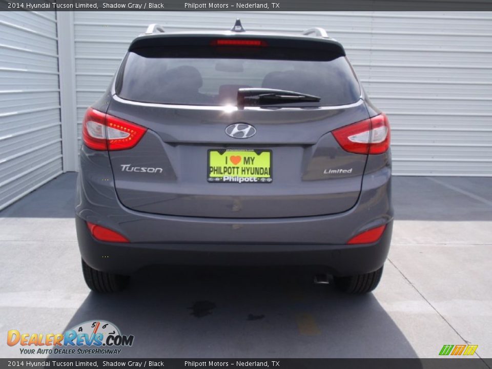 2014 Hyundai Tucson Limited Shadow Gray / Black Photo #5