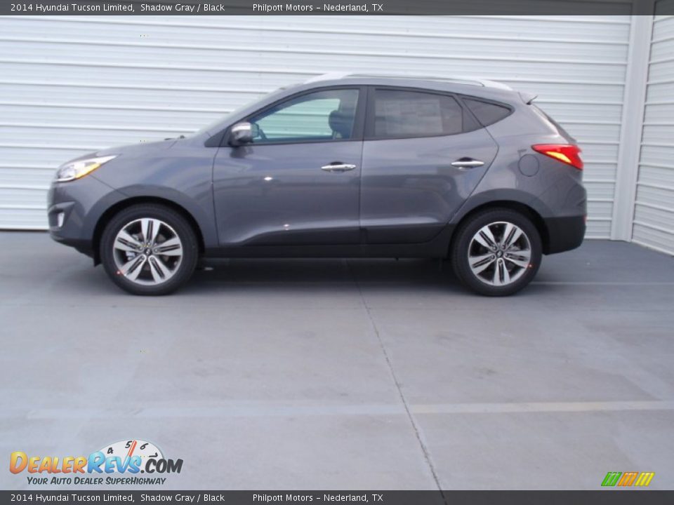 2014 Hyundai Tucson Limited Shadow Gray / Black Photo #6