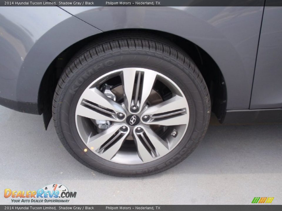 2014 Hyundai Tucson Limited Shadow Gray / Black Photo #12