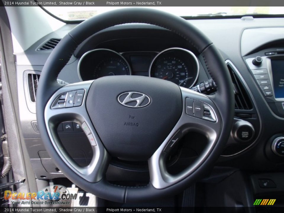 2014 Hyundai Tucson Limited Shadow Gray / Black Photo #32