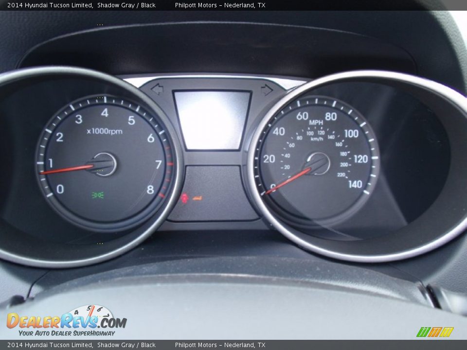 2014 Hyundai Tucson Limited Shadow Gray / Black Photo #33
