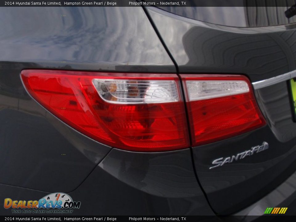 2014 Hyundai Santa Fe Limited Hampton Green Pearl / Beige Photo #13