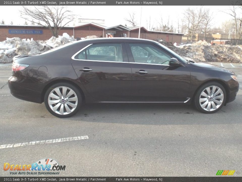 2011 Saab 9-5 Turbo6 XWD Sedan Java Brown Metallic / Parchment Photo #5