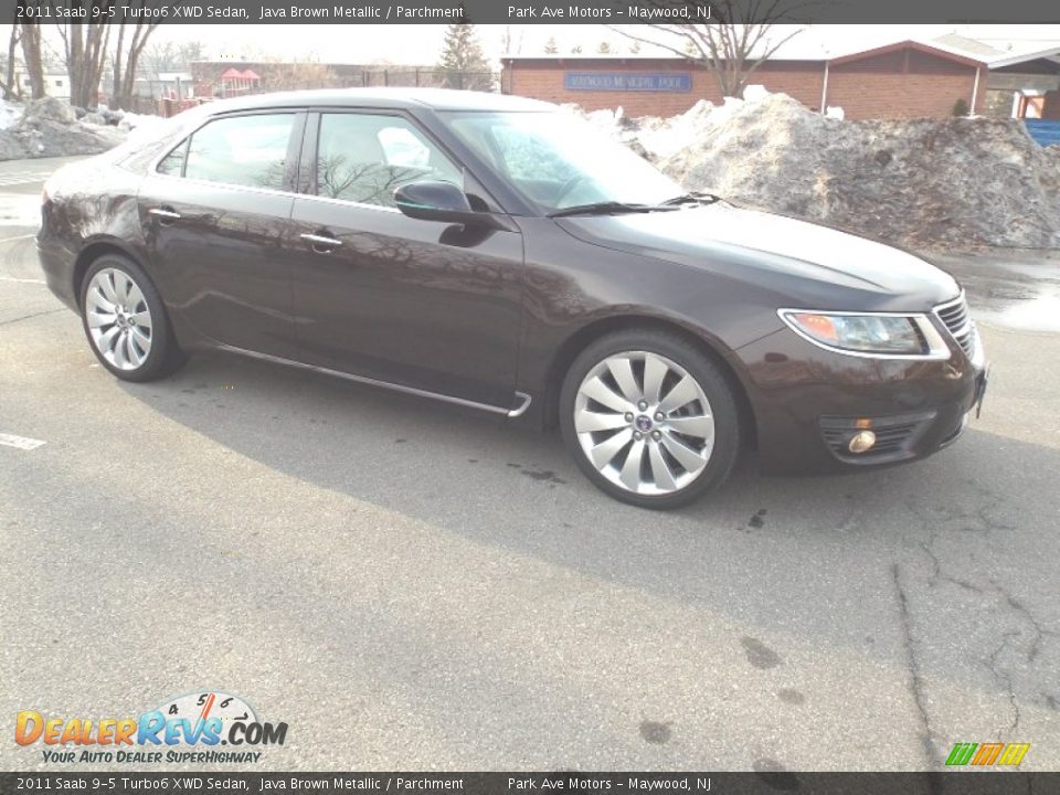 2011 Saab 9-5 Turbo6 XWD Sedan Java Brown Metallic / Parchment Photo #6