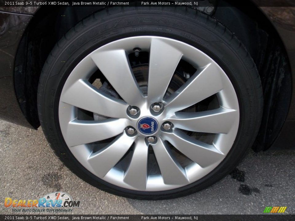2011 Saab 9-5 Turbo6 XWD Sedan Java Brown Metallic / Parchment Photo #13