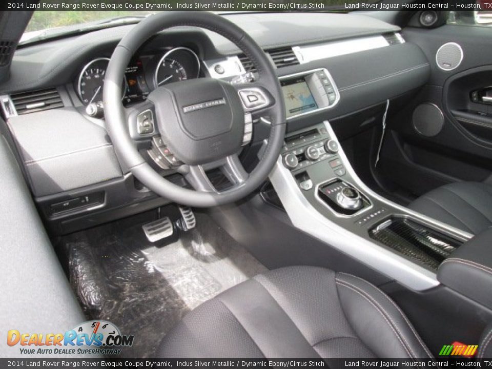 Dynamic Ebony/Cirrus Stitch Interior - 2014 Land Rover Range Rover Evoque Coupe Dynamic Photo #3