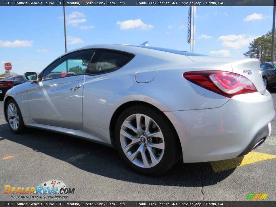 2013 Hyundai Genesis Coupe 2.0T Premium Circuit Silver / Black Cloth Photo #5