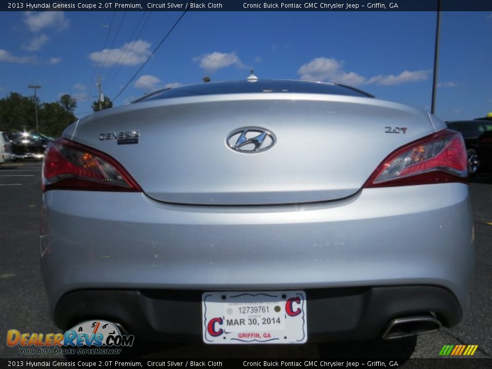 2013 Hyundai Genesis Coupe 2.0T Premium Circuit Silver / Black Cloth Photo #6
