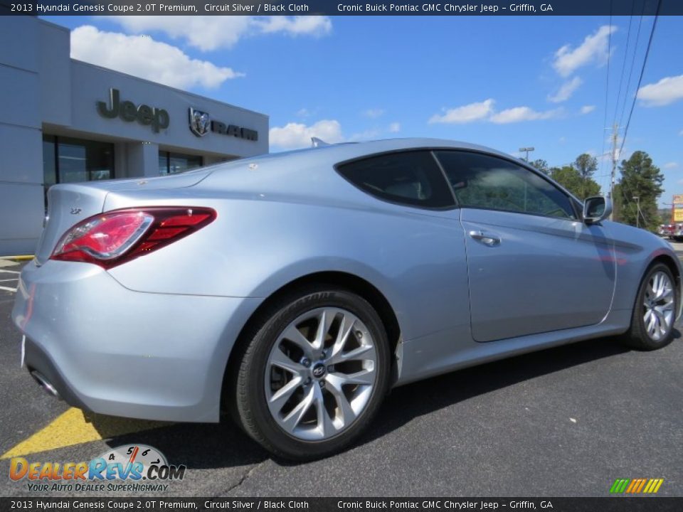 2013 Hyundai Genesis Coupe 2.0T Premium Circuit Silver / Black Cloth Photo #7