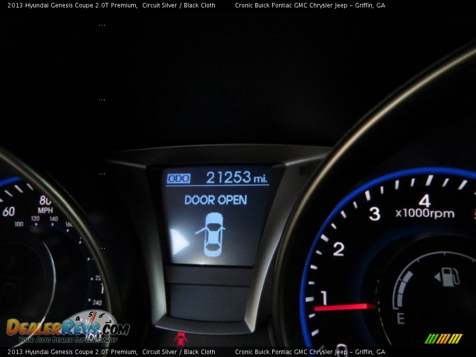 2013 Hyundai Genesis Coupe 2.0T Premium Circuit Silver / Black Cloth Photo #19