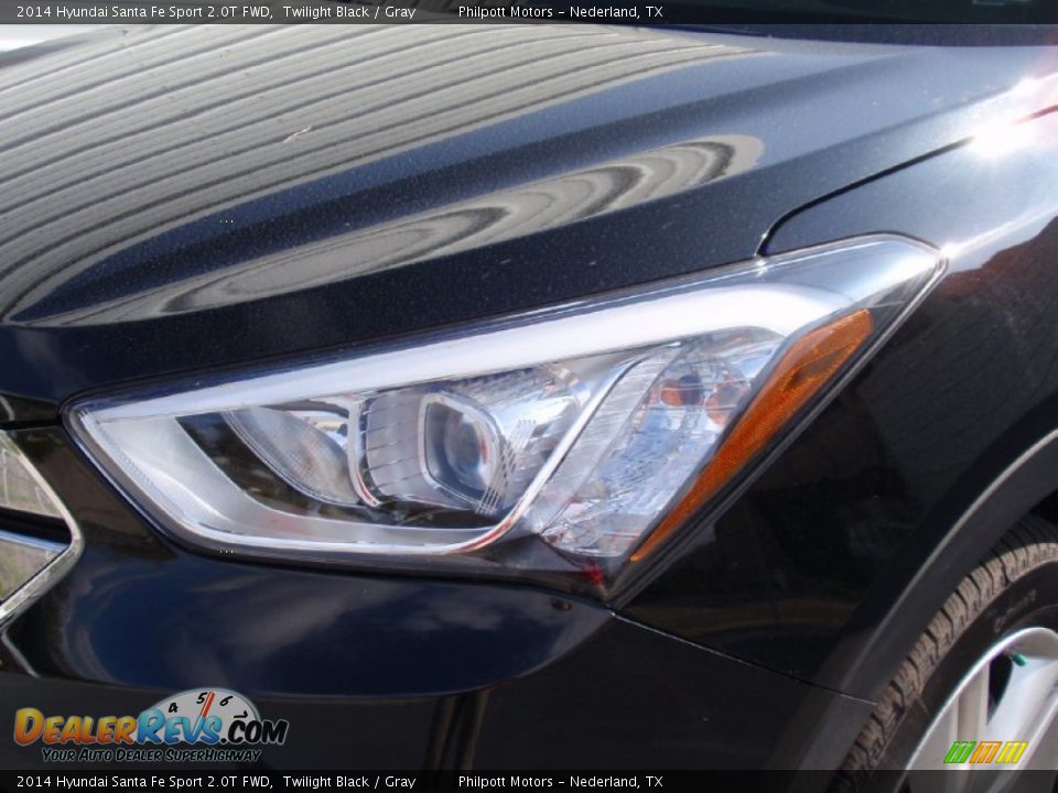 2014 Hyundai Santa Fe Sport 2.0T FWD Twilight Black / Gray Photo #9