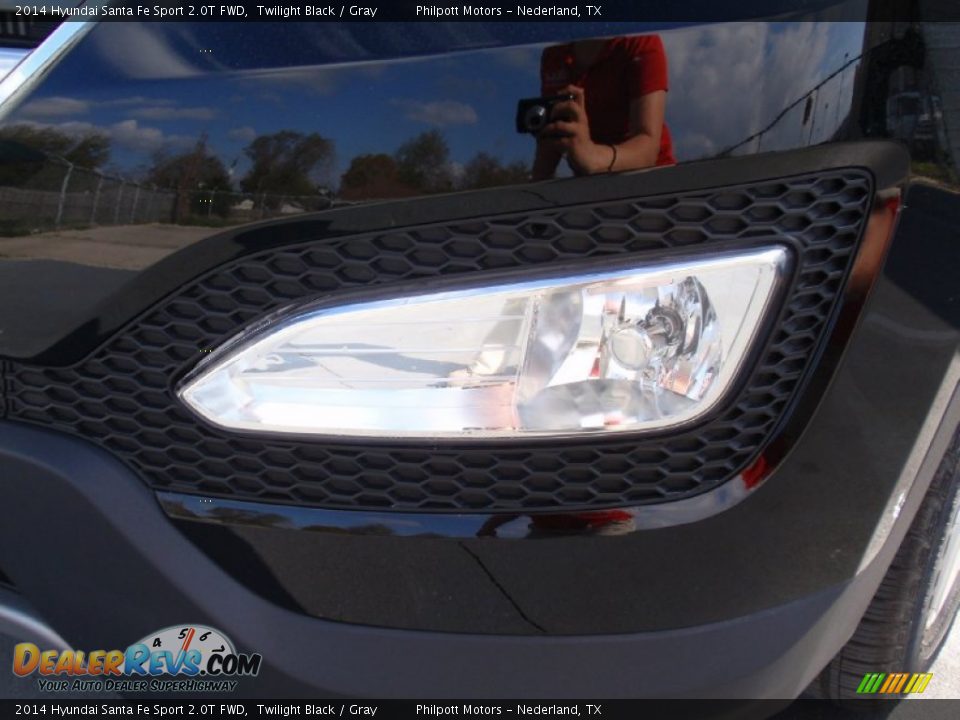 2014 Hyundai Santa Fe Sport 2.0T FWD Twilight Black / Gray Photo #10