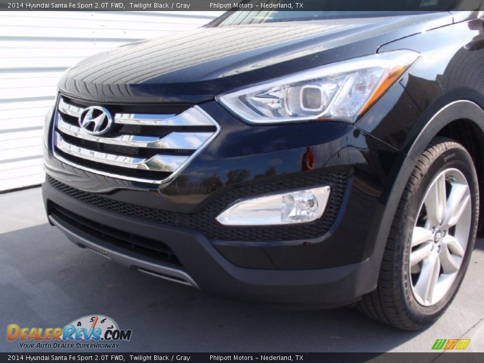 2014 Hyundai Santa Fe Sport 2.0T FWD Twilight Black / Gray Photo #11