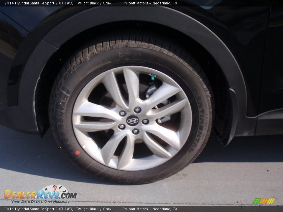 2014 Hyundai Santa Fe Sport 2.0T FWD Twilight Black / Gray Photo #12
