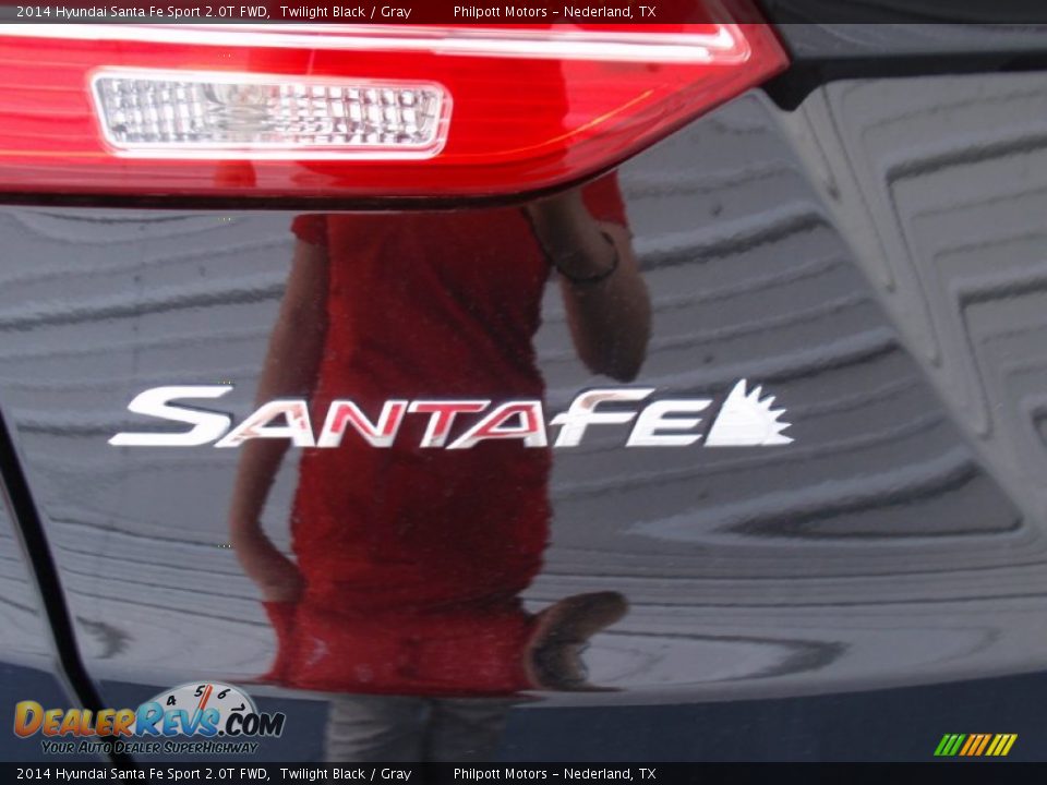 2014 Hyundai Santa Fe Sport 2.0T FWD Twilight Black / Gray Photo #14