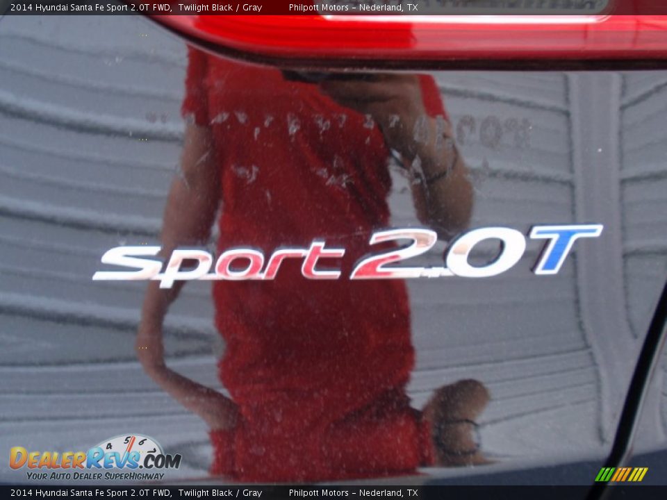 2014 Hyundai Santa Fe Sport 2.0T FWD Twilight Black / Gray Photo #15