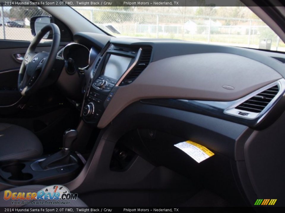 2014 Hyundai Santa Fe Sport 2.0T FWD Twilight Black / Gray Photo #18