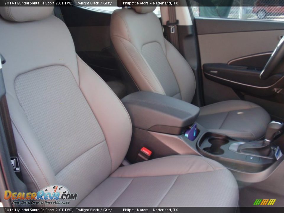 2014 Hyundai Santa Fe Sport 2.0T FWD Twilight Black / Gray Photo #19