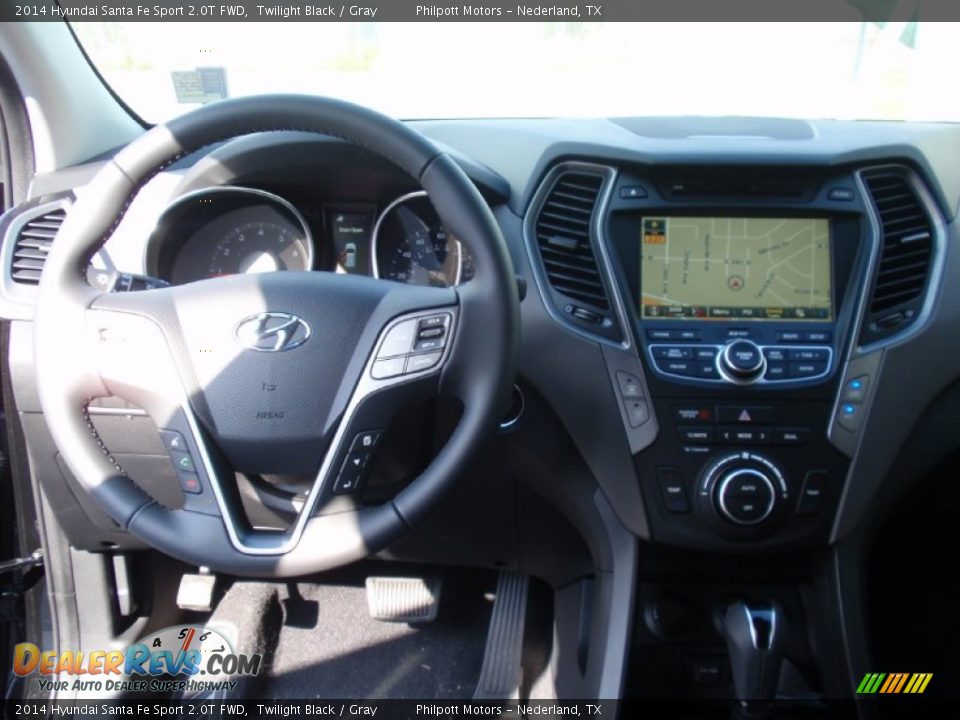 2014 Hyundai Santa Fe Sport 2.0T FWD Twilight Black / Gray Photo #28