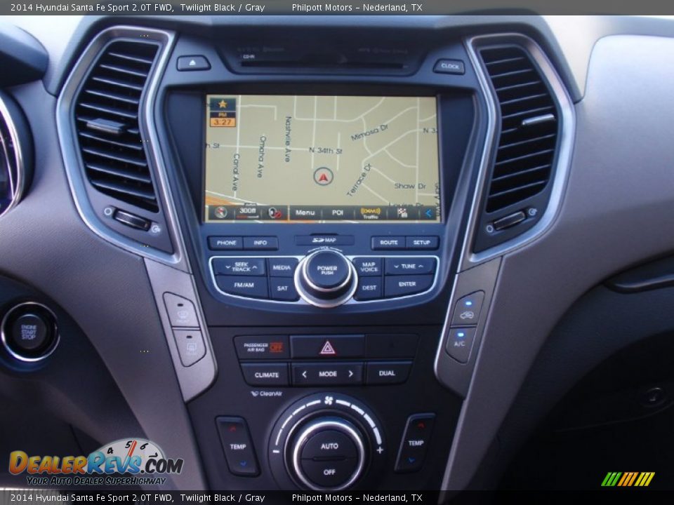 2014 Hyundai Santa Fe Sport 2.0T FWD Twilight Black / Gray Photo #29