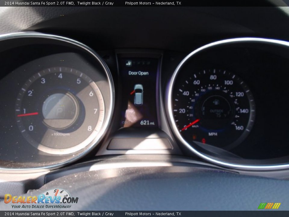 2014 Hyundai Santa Fe Sport 2.0T FWD Twilight Black / Gray Photo #32