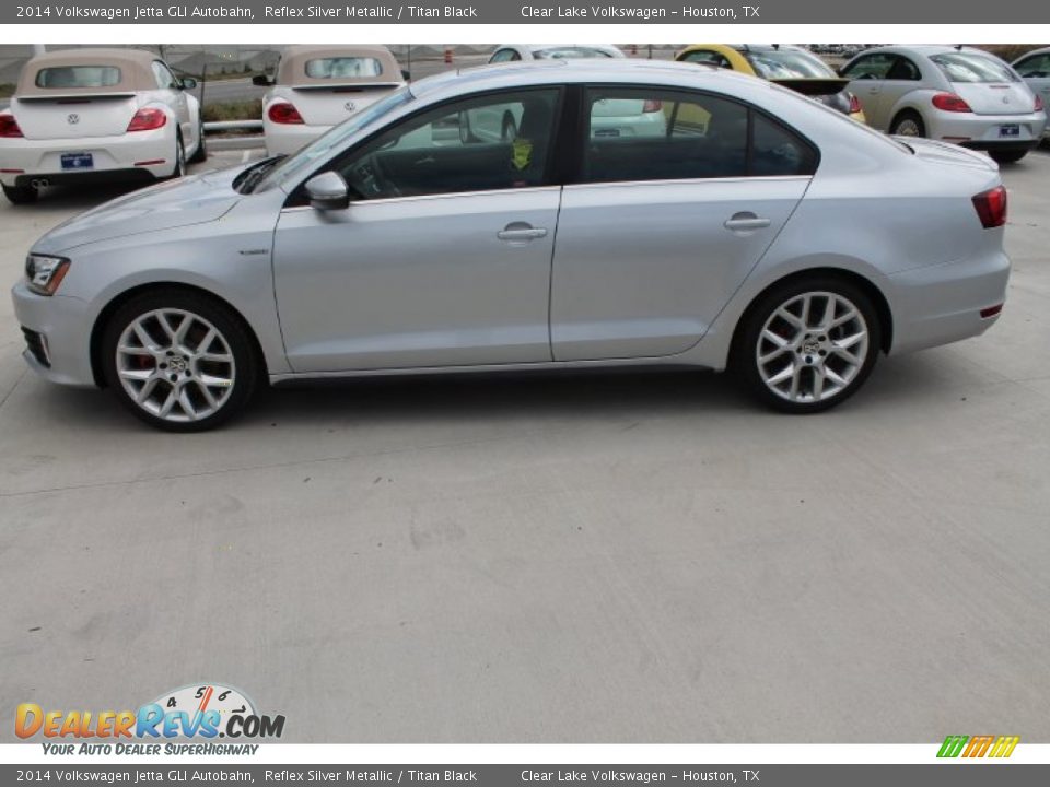 2014 Volkswagen Jetta GLI Autobahn Reflex Silver Metallic / Titan Black Photo #4